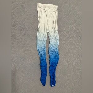 Blue Ombré Stacked Leggings